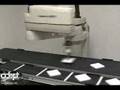 Adept Cobra robot in a dual conveyor tracking demo