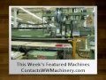 This Week's Featured Used Woodworking Machines