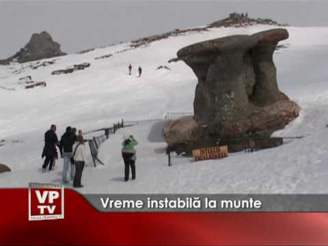 Vreme instabilă în Bucegi