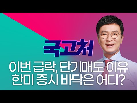 이번 급락, 단기매도인 이유? 한화오션·SK하이닉스·로보티즈 韓·美 증시 바닥존은 어디? | 김종철 | 국고처 11/08