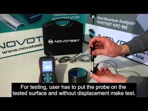 Combined Hardness Tester NOVOTEST T-UD3. Leeb probe application