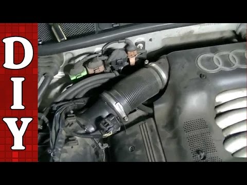 How to Clean and Replace a MAF Sensor   Audi VW Passat A4 A6 2 8L Engine