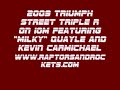 2009 triumph street triple r on the isle of man. featuring richard 