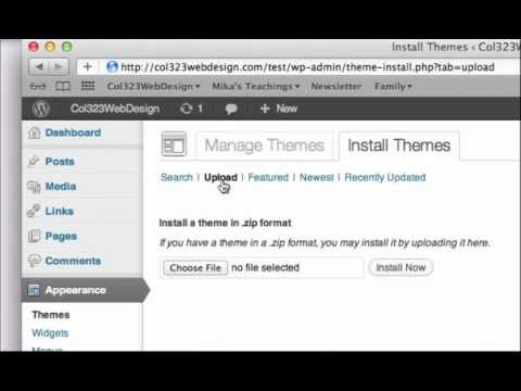 how to install a theme on wordpress