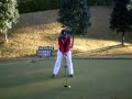 ドライバーショット！熊さんのナイスショットはフェアウエー左サイドへ