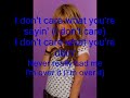Ashley tisdale over it (with lyrics!)