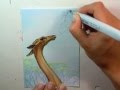 Gerenuk Gazelle in Copic Markers