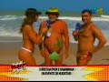 Mulher Samambaia e Cristian Pior em Praia de Nudismo