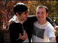 pete wentz stops by the set of the 'bounce' video to share a story of the inspiration for the paint fight.