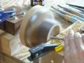 Wood turnig by drill ドリル木工ろくろ A drill lathe for woodcraft
