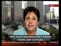 Arab-American Psychologist, Wafa Sultan speaks out on Al-Jazeera TV about the way Muslims have taken a path to violence and destruction, the