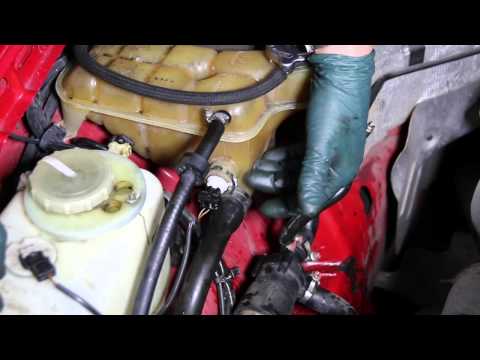 how to drain coolant reservoir tank