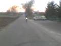 Stujka na siedzeniu na crossie