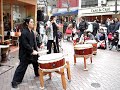 Drummer and Flautist in Azabu-juban Tokyo