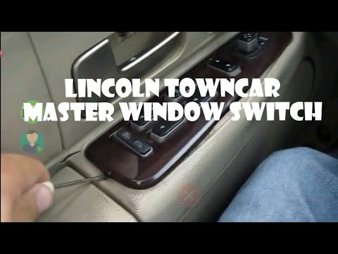 How to replace a window switch in a Lincoln Towncar (drivers side)