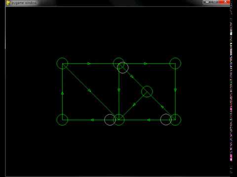 Random path following with Python and Pygame