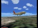 vindo de LanaiAloha B732 landing at Keahole arriving from Lanai, Hawaii