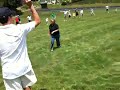 The egg toss competition at the 2009 Marcus Family reunion at Seven Springs Resort. Stick around until th end - the chest bump is the best part....