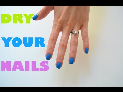 how to make nail polish dry faster