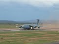 C5M Super Galaxy taking off Alice Springs Airport 11th December 2008 at approx 1800.
