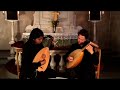 the ferrara lute duo - dohyo sol & magnus andersson - plays william lawes/ ren� mesangeau's duets for 2 lutes. originally for two 12 course lutes in a transitional tuning. this arrangement for renaissance lutes was made by chris wilson. recorded by jan-olov forsberg, arboga, sweden, 7th of august 2008.