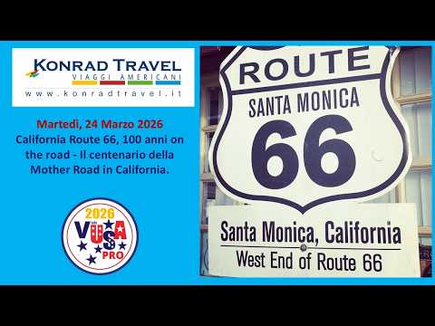 Video 24-3-2026 California Route 66, 100 anni on the road Il centenario della Mother Road in California