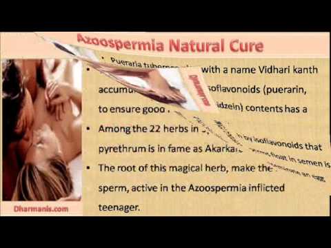how to cure azoospermia naturally