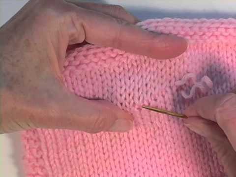 how to repair sweater snag