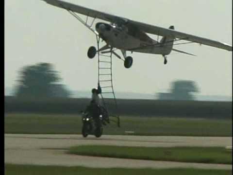 World's Only Motorcycle to Airplane Transfer - Kyle Franklin