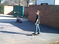 Colin power-ollied off this huge wall.