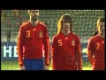 Carles Puyol nudging Gerard Pique