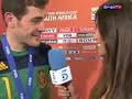 Iker Casillas Kiss Sara Carbonero After Title WC2010 Spain - Celebration 11/07/2010
