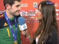 Iker Casillas Kiss Sara Carbonero After Title WC2010 Spain - Celebration 11/07/2010