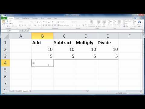 how to perform subtraction in excel