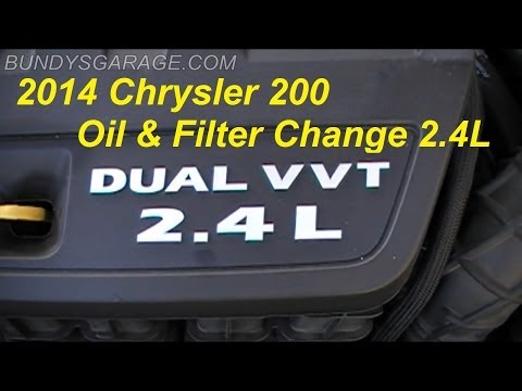 DIY:2011 – 2014 Chrysler Dodge Jeep 200 2.4 Liter Oil and Filter Change – Bundys Garage
