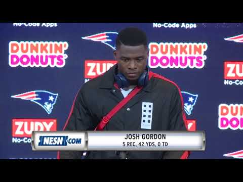 Video: Josh Gordon Patriots vs. Chiefs Week 6 Postgame Press Conference