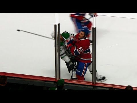 Video: Shaw helped off ice after head-to-head hit with Pateryn