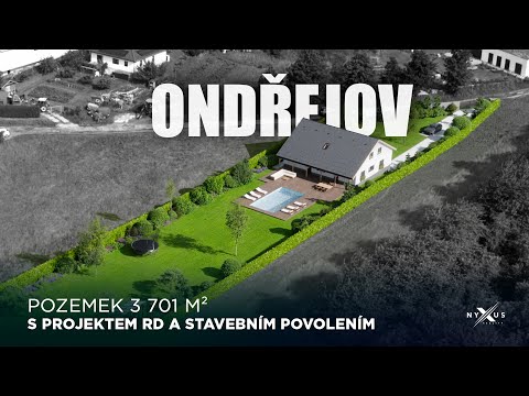 Video Pozemek 3 701 m² s projektem RD a stavebním povolením, Ondřejov