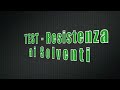 Test di resistenza ai solventi su pannelli portoni sezionali Breda in simil legno