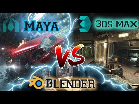 3D Studio Max vs Maya vs Blender