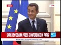Obama in France Sarkozy handles an embarassing question