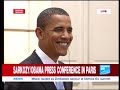 Obama in France Sarkozy handles an embarassing question