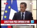Obama in France Sarkozy handles an embarassing question