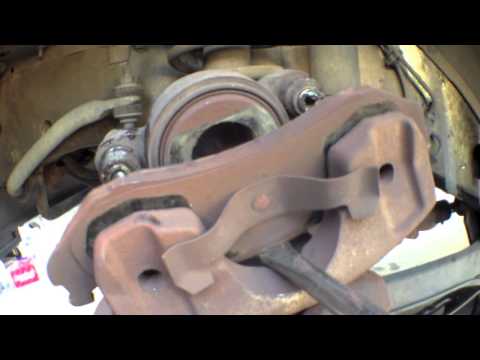 DIY How to replace install front brake pads rotor 2001 Jeep Cherokee