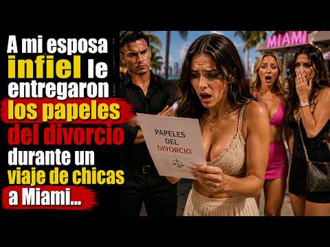A mi esposa infiel le entregaron el divorcio durante un viaje de chicas a Miami...