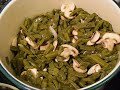 Nopales con champiñones - Nopales with Mushrooms