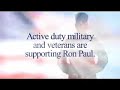 Troops Support Ron Paul