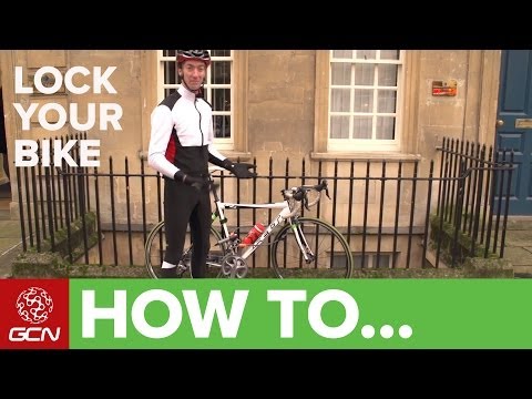 how to properly lock a bike with a u lock