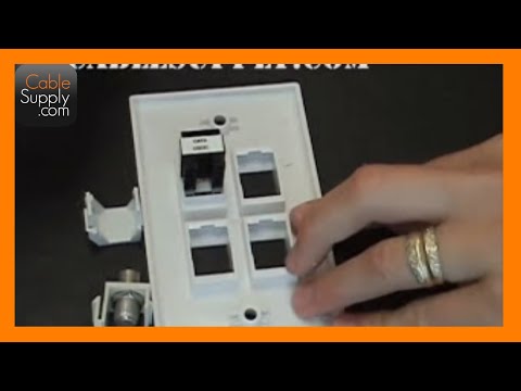 how to remove rj45 from wall plate