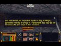 i randomly ask a person about general rumors and find out there's a guy who gives an artifact quest in the city. so i figured what the hell, i'll get it.